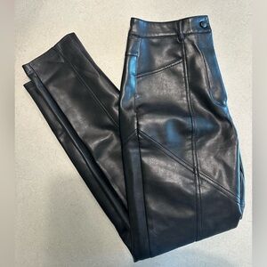 Aritzia / Wilfred Black Leather-Style Pants